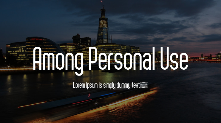 Among Personal Use Font