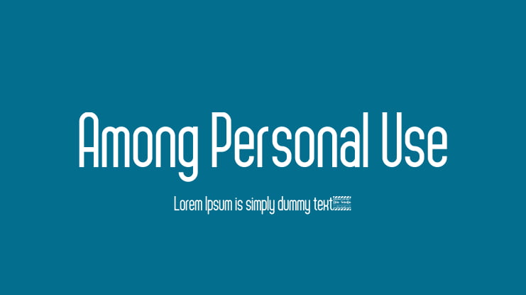 Among Personal Use Font