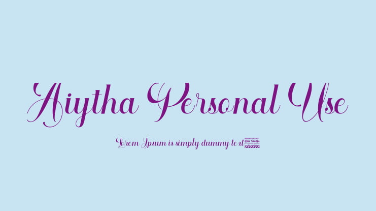 Aiytha Personal Use Font