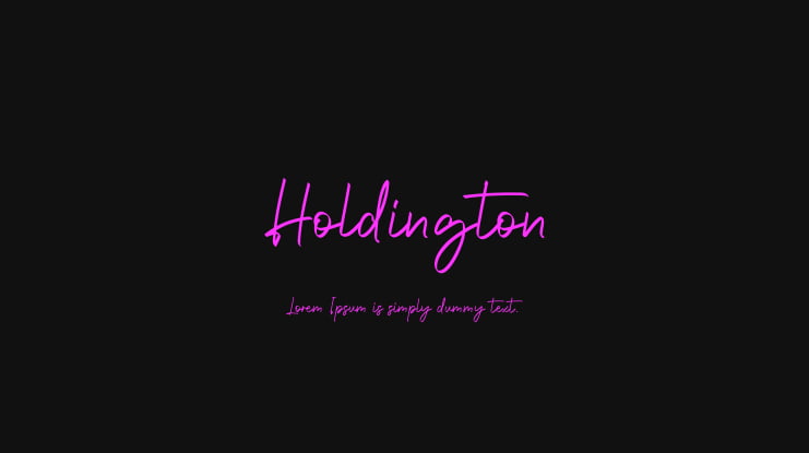 Holdington Font