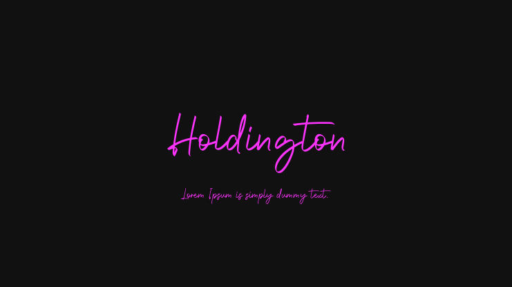 Holdington Font