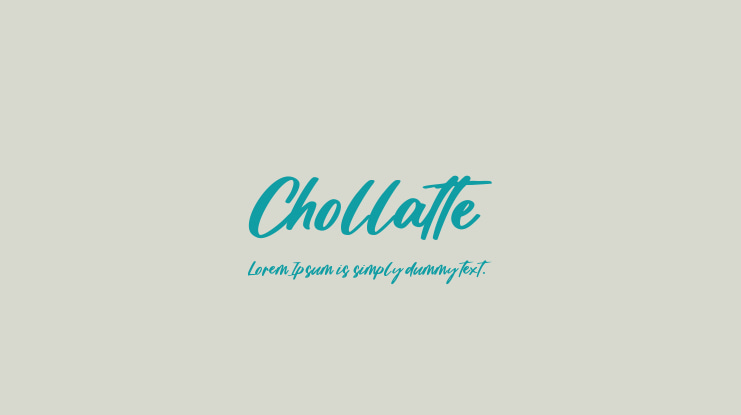 Chollatte Font