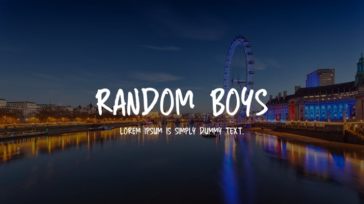 Random Boys Font