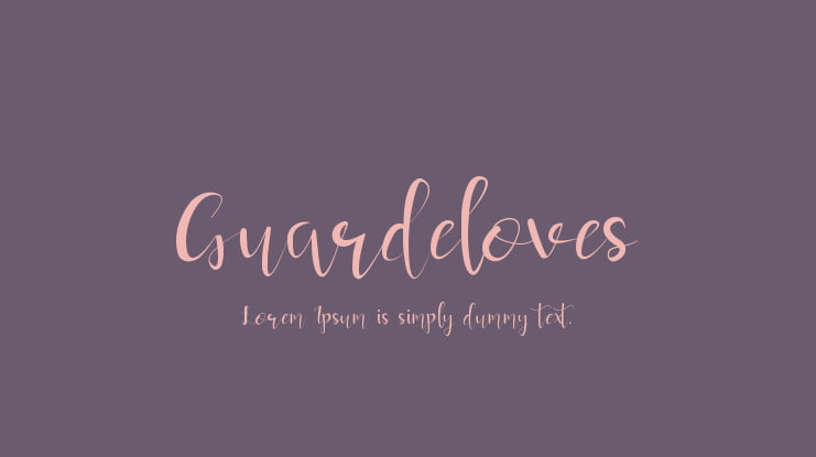 Guardeloves Font