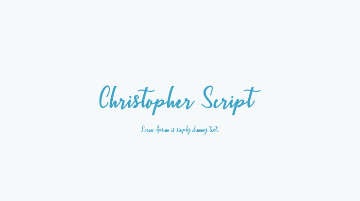 Christopher Script Font