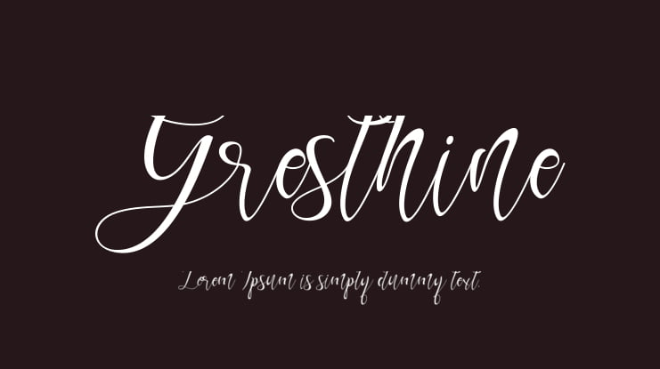 Gresthine Font