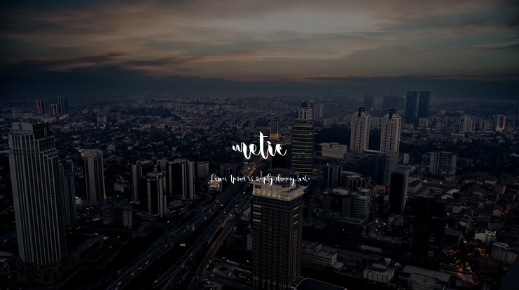 metic Font