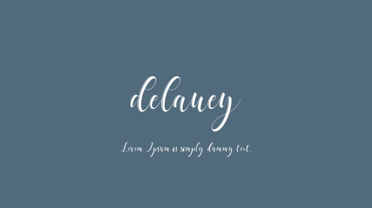 delaney Font