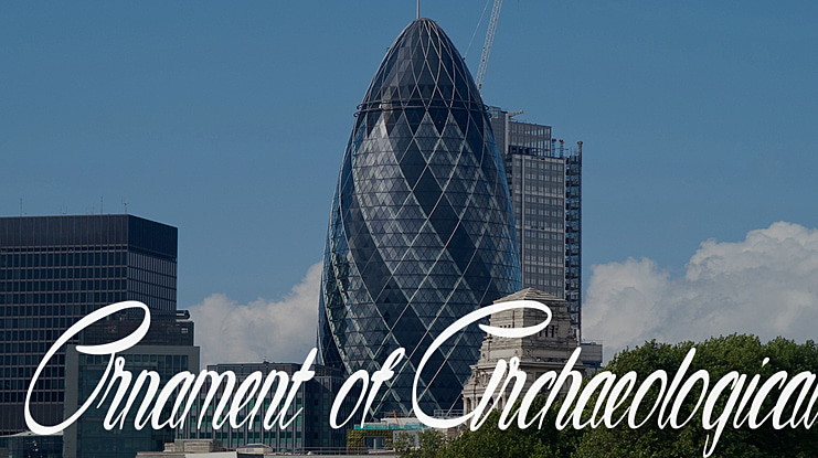 Ornament of Archaeological Font