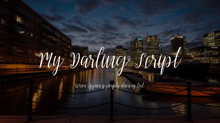 My Darling Script Font