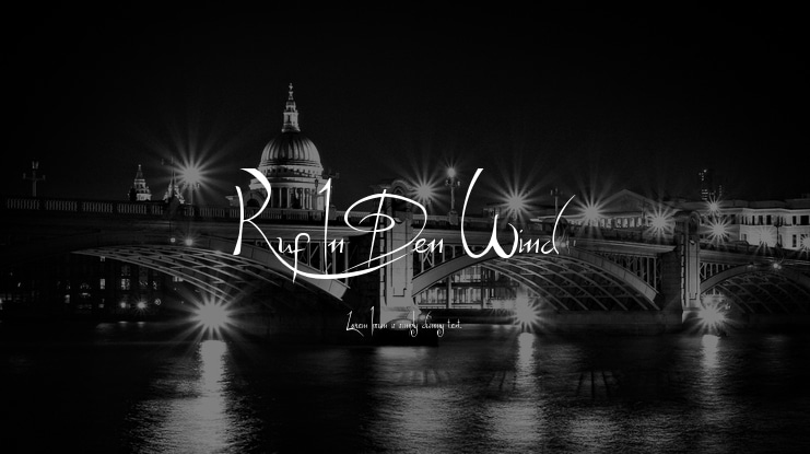 Ruf In Den Wind Font