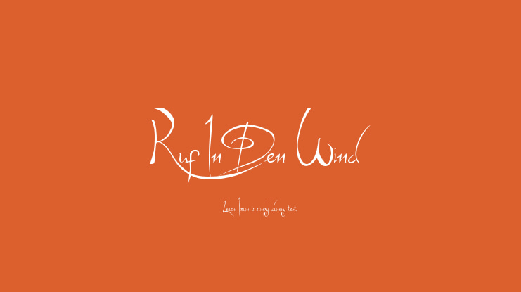 Ruf In Den Wind Font