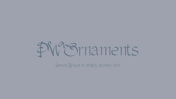 PWOrnaments Font
