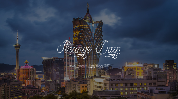 Strange Days Font