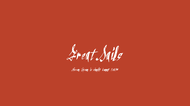 GreatSails Font