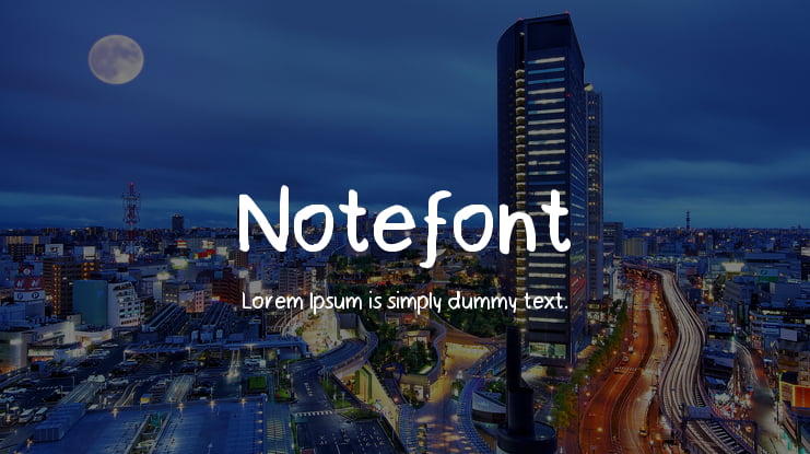 Notefont Font