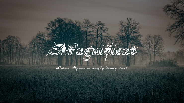 Magnificat Font