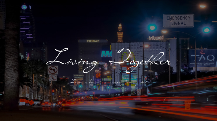 Living Together Font