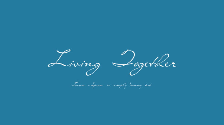 Living Together Font