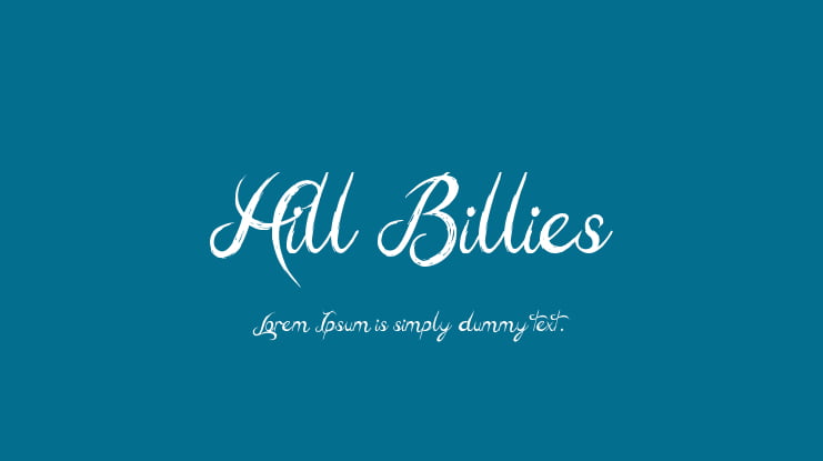 Hill Billies Font
