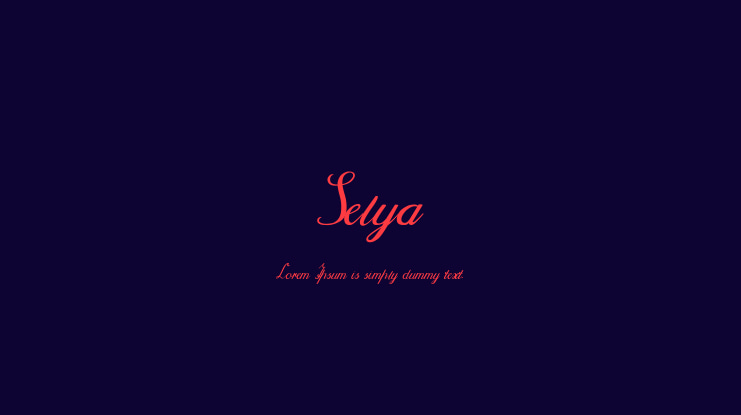 Selya Font