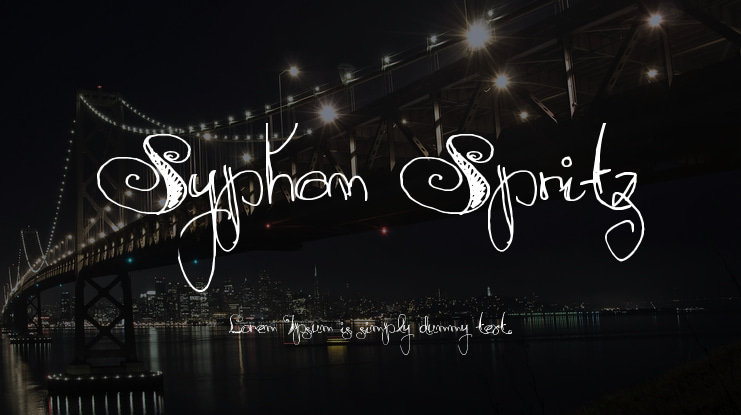 Syphon Spritz Font