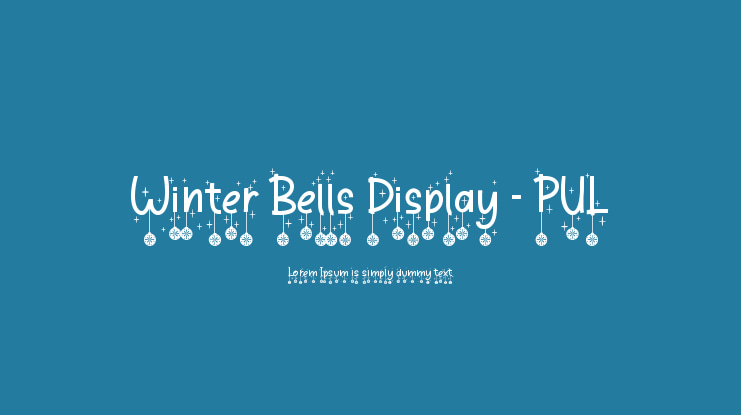 Winter Bells Display - PUL Font Family