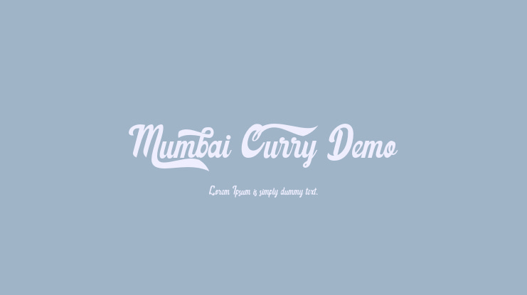 Mumbai Curry Demo Font