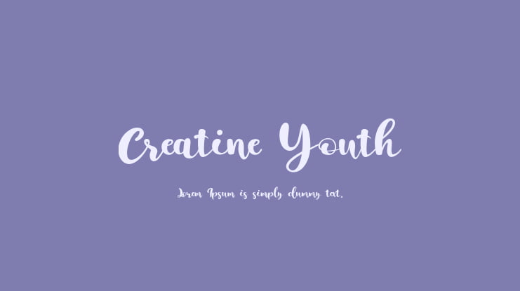 Creatine Youth Font