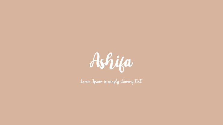 Ashifa Font Family