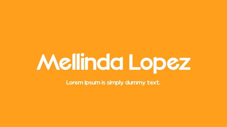 Mellinda Lopez Font Family