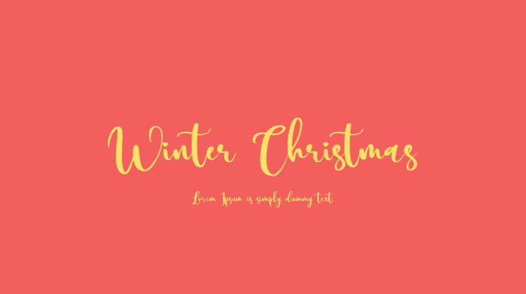 Winter Christmas Font Family