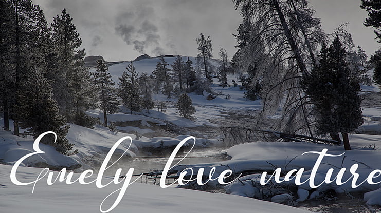 Emely love nature Font Family