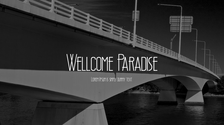 Wellcome Paradise Font Family