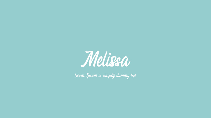 Melissa Font Family