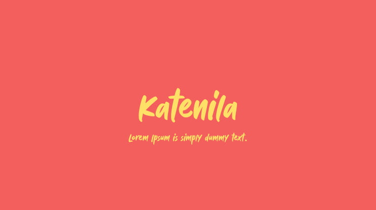 Katenila Font