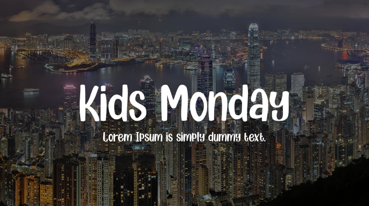 Kids Monday Font