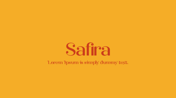 Safira Font