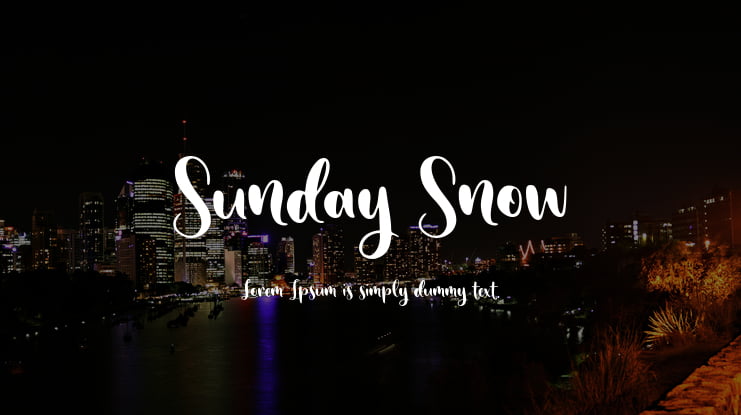 Sunday Snow Font