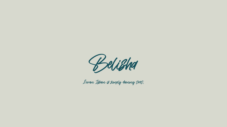 Belisha Font