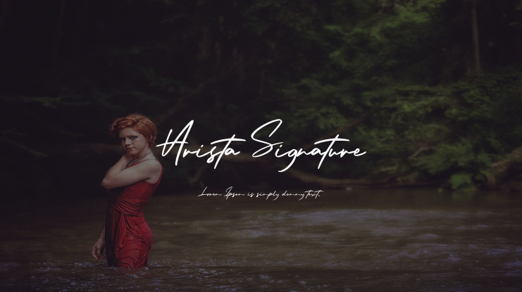 Arista Signature Font