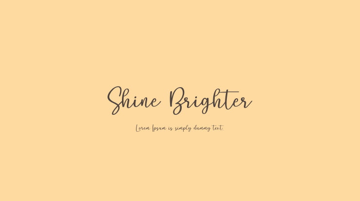 Shine Brighter Font