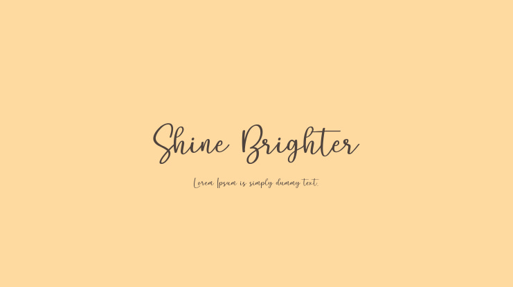 Shine Brighter Font