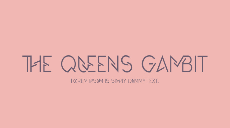 The Queens Gambit Font