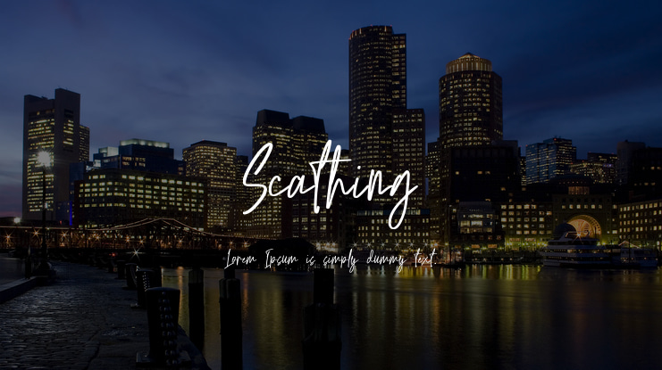 Scathing Font