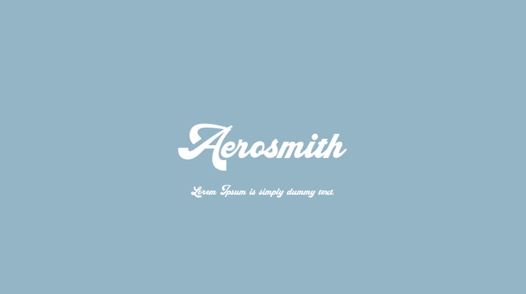 Aerosmith Font