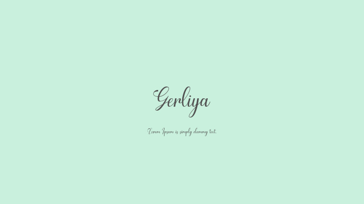 Gerliya Font