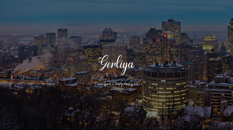 Gerliya Font