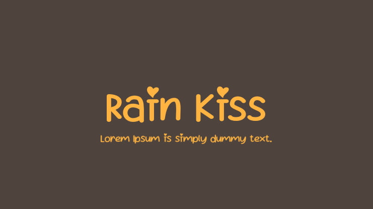 Rain Kiss Font Family