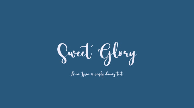 Sweet Glory Font Family